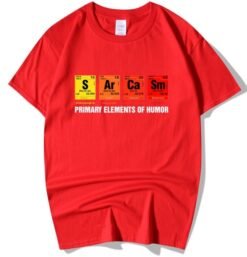 Men's Funny T-shirt Short Sleeve - Red, 2XL