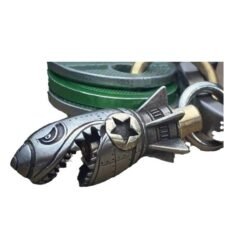 Alternative view of Resin Shark Rocket Bomb Keychain