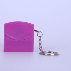 Rectangular Keychain Universal Cartoon Name Stamp - Purple